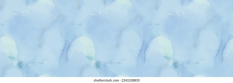 Marble Alcohol Ink. Luxury Marble. Blue Marble Watercolor. Copper Water Color. Vector Seamless Template. Gold Vector Elegant Texture. Foil Art Paint. Vector Ink Watercolor. Green Abstract Background.
