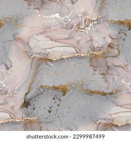 Marble Alcohol Ink. Pink Water Color Marble. Gold Light Seamless Texture. Pink Wall Tile. Gold Gradient Watercolor. Wall Marble Background. Amethyst Alcohol Ink Background. Modern Abstract Repeat.