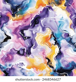 Marble Alcohol Ink. Marble watercolor seamless pattern. Design element for sale banners, posters, labels, and gift wrapping paper.