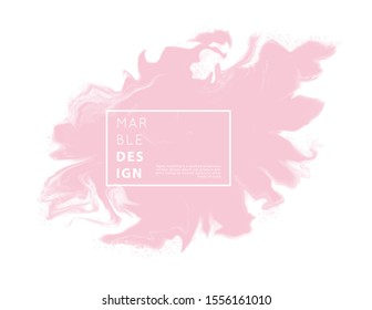 Marble art pattern. Modern original liquid texture. Abstract background template. Good for design covers, presentation, invitation, flyers, posters, business cards and 
social media.Pink foam on white