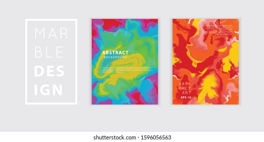 Marble art pattern. Modern and original liquid textures set.
 Abstract background template. Good for design covers, presentation, invitation, flyers, posters, business cards and 
social media.
