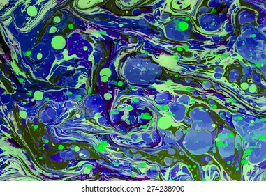 marble artwork ebru pattern, exotic abstract background 