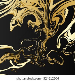 Marble backdrop. Retro wallpaper. Christmas art. Gold background. Vintage print. Abstract ornament. Contrast pattern. Hipster graphic. Futuristic illustration. Watercolor design. Vector
