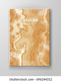 Marble background. Marbling paint poster. Stone texture. Set for cover, flyers, leaflets, promotional offers, banners, brochures, booklets. Vector illustration.