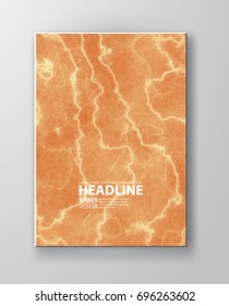 Marble background. Marbling paint poster. Stone texture. Set for cover, flyers, leaflets, promotional offers, banners, brochures, booklets. Vector illustration.
