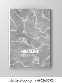 Marble background. Marbling paint poster. Stone texture. Set for cover, flyers, leaflets, promotional offers, banners, brochures, booklets. Vector illustration.