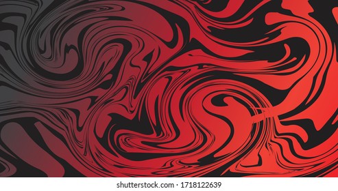 Marble background.Ink marble texture.Black & red