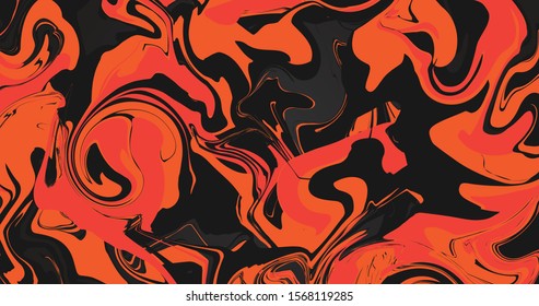 Marble background.Ink marble texture.orange and red colors. 
