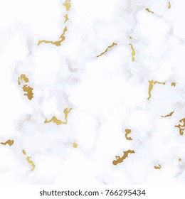 Marble background Vector with golden texture.