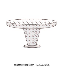 Marble bench table vector