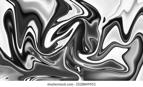 marble black and white texture water ink abstract pattern trendy background for wallpaper poster cards invitation website Contemporary art. Trendy liquid wave abstract gradient background