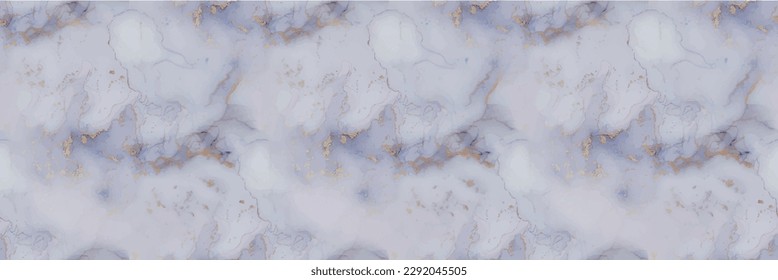 Marble Blue Art. Geode Blue Glitter. Violet Vector Ink Watercolor. Luxury Abstract Painting Purple Alcohol Ink Marble. Pink Seamless Watercolor. Lilac Marble Ink Background. Gold Water Color Paint.