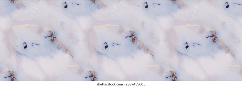 Marble Blue Art. Morada Violeta De Tinta De Mármol. Color de agua de la tinta del vector púrpura. Fondo del Resumen del Oro. Pintura color de agua rosada. Mármol Lilac Alcohol. Plantilla Resumen Moderna Geode Elegante Glitter.