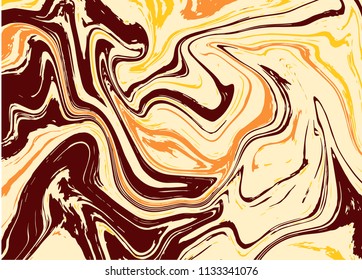 marble, brown, yellow background, vector illustration