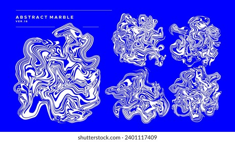 Plantilla de diseño abstracto de salpicadura de pincel de mármol