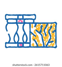 marble building material doodle icon sketch vector. marble building material sign. isolated symbol illustration