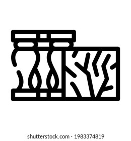 marble building material line icon vector. marble building material sign. isolated contour symbol black illustration