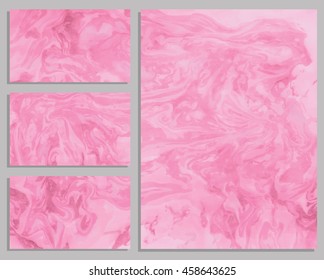 Marble business cards.Vector illustration.