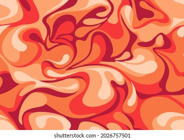 Marble camouflage texture seamless pattern. Abstract modern endless curve ornament for fabric and fashion textile print. Vector background.