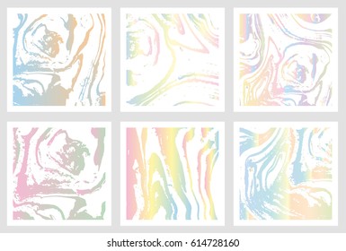 Marble cards. Hand painted texture. Invitation, postcard, poster, business card template