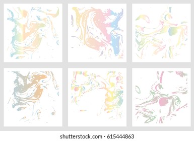 Marble cards. Hand painted texture. Invitation, postcard, poster, business card template