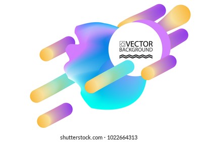 Marmorwolken-Hintergründe für trendige Illustrationen, Plakate mit abstrakten Formen flüssiger Blasen, geometrische Formteile im Stil der 80er Jahre sowie 3D-Designelemente.