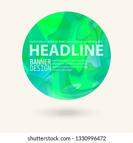 Marble color circle, hand drawn, abstract pattern. Rounded shapes isolated on white. Vector illustration.