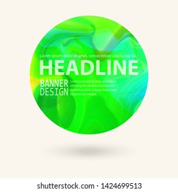 Marble color circle, hand drawn, abstract pattern. Rounded shapes isolated on white. Vector illustration.