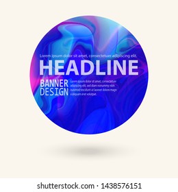 Marble color circle, hand drawn, abstract pattern. Rounded shapes isolated on white. Vector illustration.