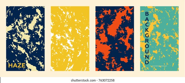 Marble color covers set. Fluid shapes composition. Futuristic design posters. Eps10 vector.