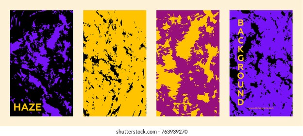 Marble color covers set. Fluid shapes composition. Futuristic design posters. Eps10 vector.