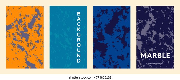 Marble color covers set. Fluid shapes composition. Set of colorful futuristic orbs for futuristic design posters. Eps10 vector.
