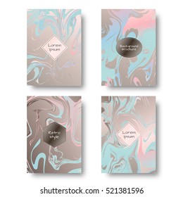 Marble counter. Marbling pattern. Art nouveau vector. Ink water. Watercolor texture background. Set for cover, flyers, leaflets, promotional offers, banners, brochures, booklets.
