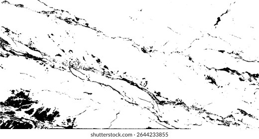 Marble Crack Pattern Texture in Black and White