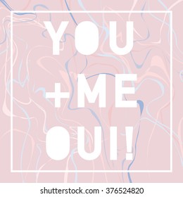 Marble Design Graphic - Abstract Texture with Soft Pastels Colors 2016 - for t-shirt, fashion, prints - in vector
