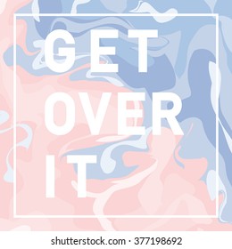 Marble Design Graphic - Abstract Texture with Soft Pastels Colors 2016 - for t-shirt, fashion, prints - in vector