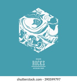 Marble design template. Abstract background. Vector illustration.