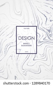 Marble Design template for Invitation, Save the date, Cards, Posters, etc. White and gray marble background. Vector design.