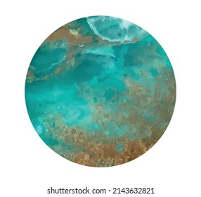 Marble design templates. Ultramarine , white and gold colors. Use as a backdrop for icons, text or your personal design.
