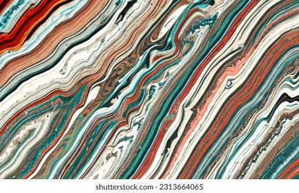 Marble detailed background. Multicolored stripe. Vector background.