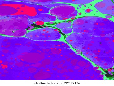 marble ebru colorful pattern background. Vector