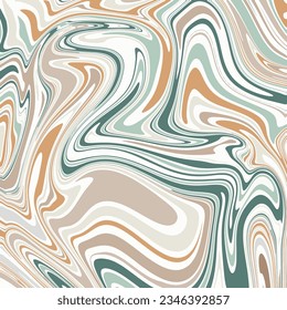 Marble effect liquify multicolor background line art pattern