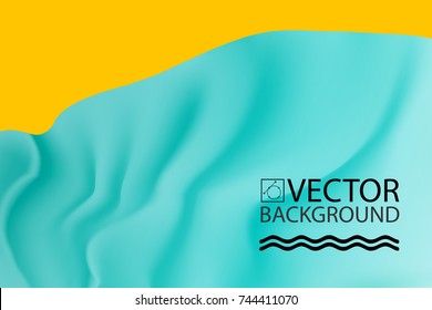 Marble fabric textile trendy illustration backgrounds, placard with abstract liquid wave shapes, geometric style flat and 3d design elements. Modern art for covers, banners and posters.