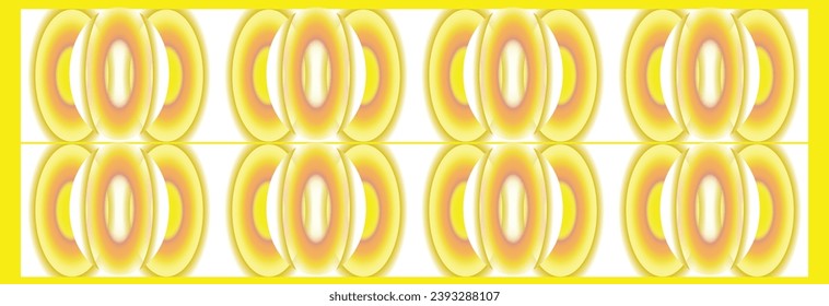 Marble floor motif design with white, yellow and orange background