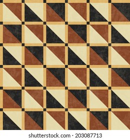 marble floor tiles, abstract geometric pattern with texture, seamless vector illustration
