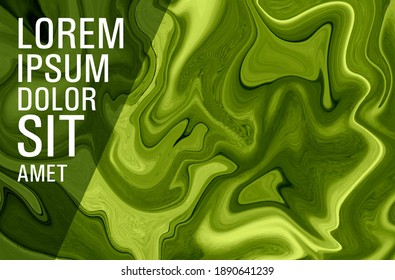 Marble fluid art texture vector background. Marbling technique fluid dye texture for your exterior design, banner, flyer, textile, business card. Grunge marble liquid background pattern.