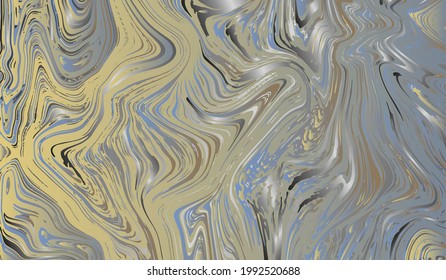 Marble fluid texture vector background. Marbling technique fluid dye texture for your exterior design, architecture elements, textile, business card. Grunge marble liquid background pattern.