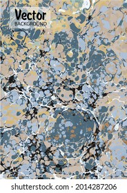 Marble fluid texture vector background. Marbling technique fluid dye texture for your exterior design, architecture elements, textile, business card. Grunge marble liquid background pattern.