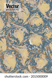 Marble fluid texture vector background. Marbling technique fluid dye texture for your exterior design, architecture elements, textile, business card. Grunge marble liquid background pattern.