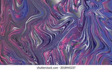 Marble fluid texture vector background. Marbling technique fluid dye texture for your exterior design, architecture elements, textile, business card. Grunge marble liquid background pattern.